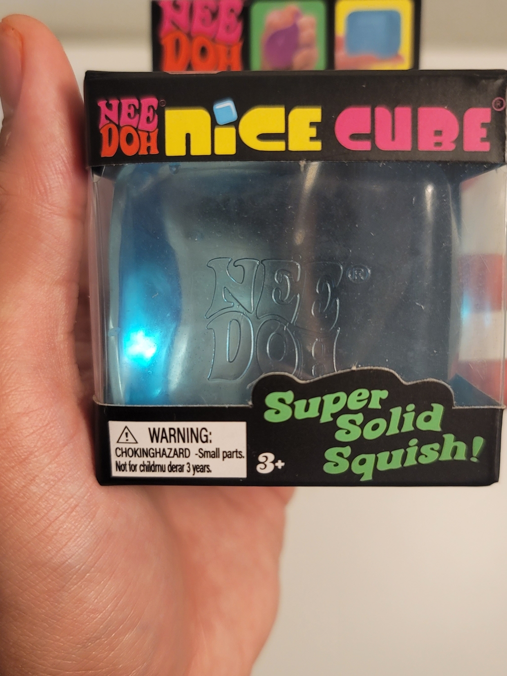 Target NeeDoh Nice Cube - Blue Transparent Squishy Cube